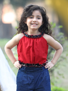 CUTIEKINS Girls Casual Cotton Blend Crop Top