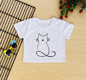 Piku Store Girls Casual Cotton Blend Crop Top