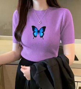 Prinsoo Girls Casual Lycra Blend Top