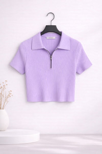 Toxicfashion Girls Casual Cotton Blend Crop Top