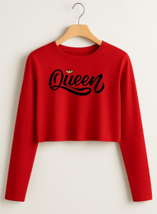 CROP ZONE Girls Casual Cotton Blend Crop Top