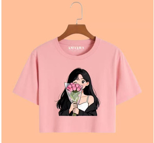 SP Traders Girls Casual Cotton Blend Crop Top