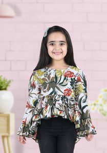 CUTIEKINS Girls Casual Polyester Full Sleeve Top