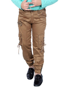 SKGKidsWear Jogger Fit Boys Brown Jeans