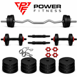 POWER 10KG Curl Dumbbell Rod Fitness Accessory Kit - Image 2