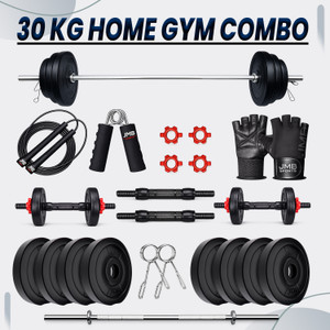 JMB 30kg Gym Set with Straight Rod, Dumbbells - Image 5