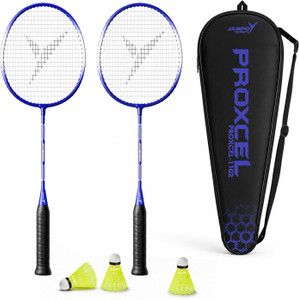 Jaspo Proxcel-1102 Badminton Kit|Lightweight Metal Badminton Racket with Shuttlecocks| Badminton Kit