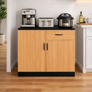 Home Full Remo 2 Door Wenge With Beach Engineered Wood Kitchen Cabinet