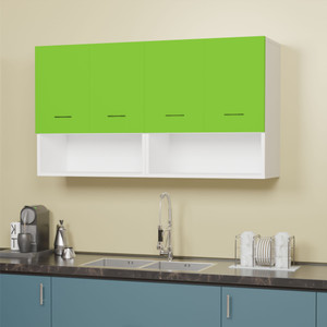 Divysa 4 Door Multipurpose Wall Mounted Cabinet | Wood Cabinet | Engineered Wood Kitchen Cabinet