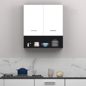 Divysa Multipurpose Use Wall-Mounted 2 Doors Kitchen Cabinet, Perfect for Kitchen Engineered Wood Kitchen Cabinet