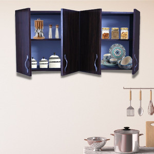 SPECIALITY PANELS Space-Saving 4 Doors Organizer with 4 Shelves, FrenchCleat, Free Installation Engineered Wood Kitchen Cabinet