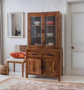 Angel Furniture Crockery Solid Wood Crockery Cabinet