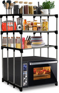 ROBMOB Microwave Stand Metal Kitchen Cabinet
