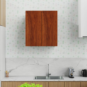 Divysa Compact 2-Door Wall Mounted Home & Kitchen Storage Cabinet with Shelf Engineered Wood Kitchen Cabinet