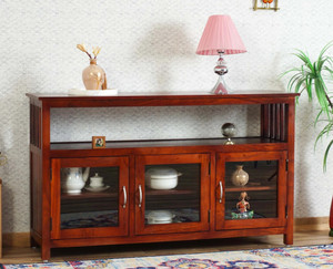 Woodefly Solid Wood Crockery Cabinet