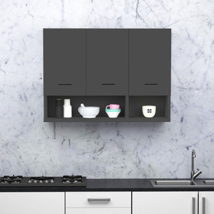 Divysa 3 Door Multipurpose Wall Mount Cabinet with Adjustable Shelf for Home & Kitchen Engineered Wood Kitchen Cabinet