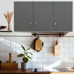 SPECIALITY PANELS 3 Doors Modular Wall Cabinet with 10 years guarantee against Borer & Termites Engineered Wood Kitchen Cabinet