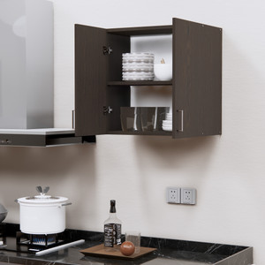 SPECIALITY PANELS 2 Doors Modular Wall Cabinet with Termites Resistance, French cleat Engineered Wood Kitchen Cabinet