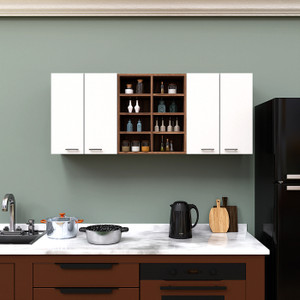 Spyder Craft 4 Door Matte Finish Victoria Kitchen Cabinet for Office,Hall ,Living Room Engineered Wood Kitchen Cabinet