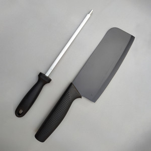यूनीकार्ट With Sharpener Ideal for Vegetable,Meat Cleaver Butcher Chef Chopper For Kitchen स्टेनलेस स्टील चाकू सेट