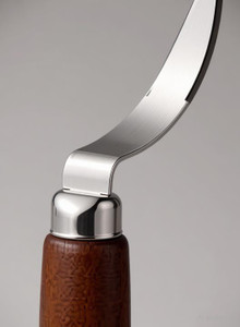 Baskety 2 Pc Stainless Steel, Wood Knife Set Coconut Meat Remover with Wood Handle