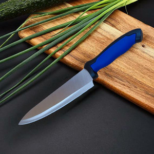 ATIASRAMA 1 Pc Stainless Steel Knife Best Selling Stainless Steel Black Kitchen Knife Chef Knives carbon Coating Sharp Waved Embossing Blade With Soft Handle Professional Cutlery Knifes For Kitchen YG-165