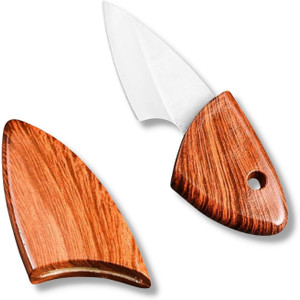 JUWIL 1 Pc Stainless Steel Knife Japanese Style Mini Pocket Knife with Sheath –Compact &Stylish EDC Utility Knife