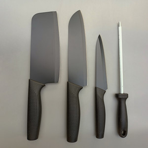 यूनीकार्ट With Sharpener Ideal for Vegetable,Meat Cleaver Butcher Chef Chopper For Kitchen स्टेनलेस स्टील चाकू सेट