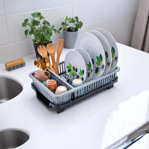 Flipkitchen Dish Drainer Kitchen Rack Plastic