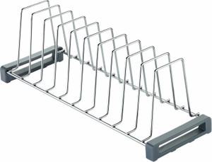 Smartslide Plate Kitchen Rack Steel Stainless Steel 20 Inch Multipurpose Kitchen Plate Rack / Plate Holder / Thali Rack / Dish Rack / Plate Stand / Chopping Board Holder / Dish Drainer for Kitchen (Big)