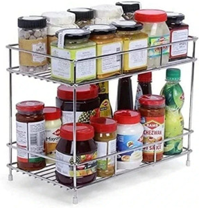 Kombuis Kitchenware Utensil Kitchen Rack Steel 2 Tier Kitchen Rack | Kitchen Pantry Storage