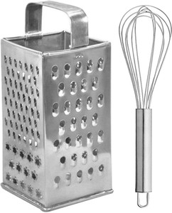 DreamBasket Stainless Steel Grater & Whisk Kitchen Tool Set