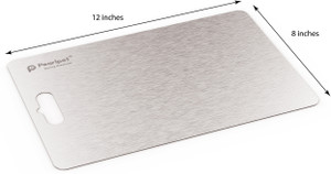 पर्ल पेट ChoppingBoard-Medium-1pc Stainless Steel Chopping Board for Kitchen, Medium (31cm x 21cm) सिल्वर रसोई उपकरण सेट