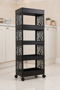 ELIGHTWAY MART Kitchen Storage Organizer Trolley for Home Plastic Kitchen Trolley