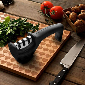 Votvy 1 Pc Plastic, Steel Knife Set Knife Sharpener Tool Advanced Knife Sharpener for Kitchen