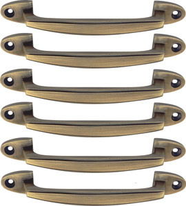 Mix & Match 6 inch Pull Handle for Wardrobe & Cupboard Brass Antique Finish Cast Iron Cabinet/Drawer Handle
