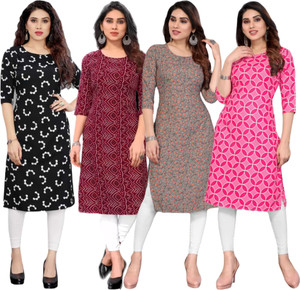 KurtisMart Women Printed Straight Kurta