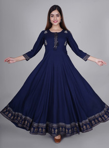 Style N Trend Women Embroidered Anarkali Kurta