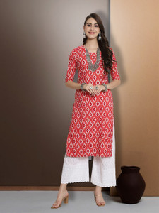 EthnicBasket Women Printed Straight Kurta