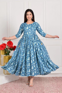 NAHIKO Women Printed Anarkali Kurta