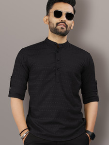 VeBNoR Men Striped Straight Kurta