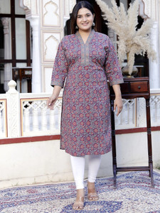 Jevi Prints Women Printed Straight Kurta