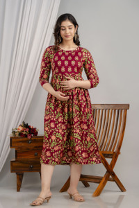 RS Creations Women Floral Print Anarkali Kurta