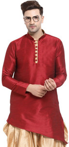 Sydney Heights Men Solid Asymmetric Kurta