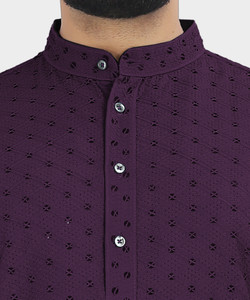 VeBNoR Men Self Design Straight Kurta