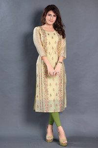 Dream Desi Women Embroidered Straight Kurta