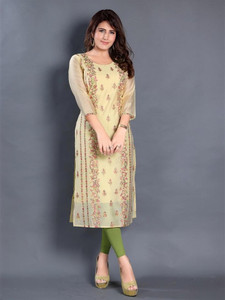 Dream Desi Women Embroidered Straight Kurta