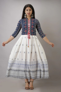 ftDiva Women Embellished Ethnic Dress Kurta