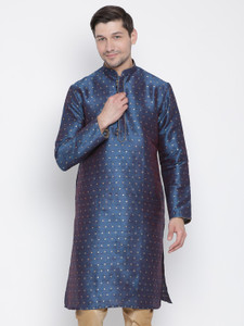 VASTRAMAY Men Embroidered Straight Kurta