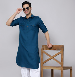 sultan Men Solid Pathani Kurta